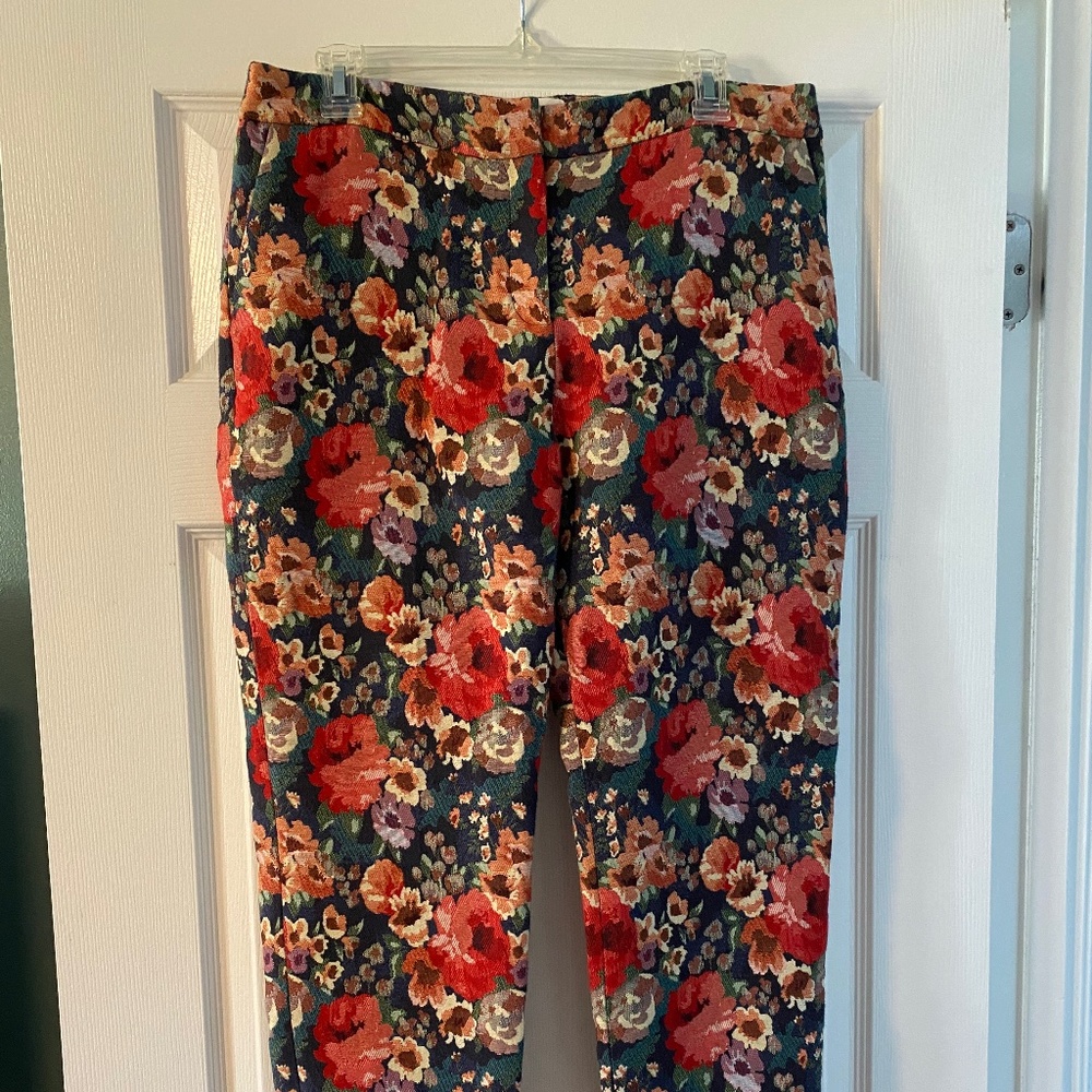 Sezane flower pattern pants